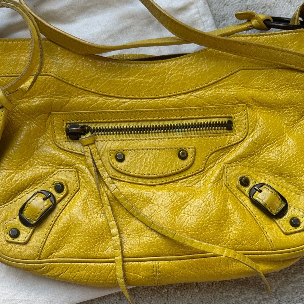 Balenciaga Mustard Yellow Shoulder Bag - Picture 2 of 11